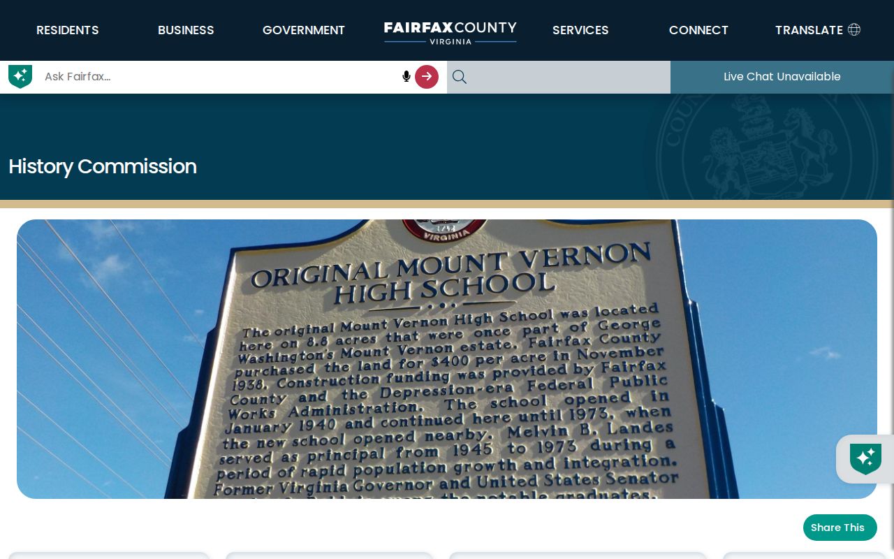 West Falls Church city directory local history lead at Fairfax History Commission