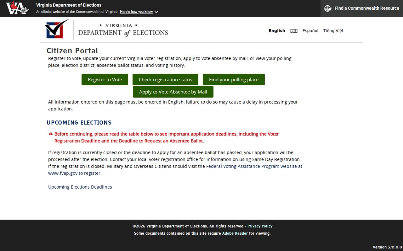 West Falls Church residents directory Virginia Citizen Portal options